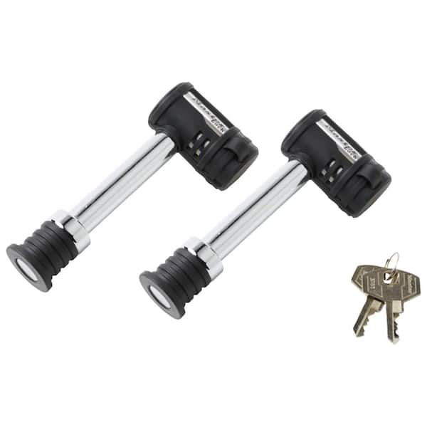 Master Lock 5/8 in. (16 mm) Class III/IV Barbell Trailer Receiver Lock (2-Pack)