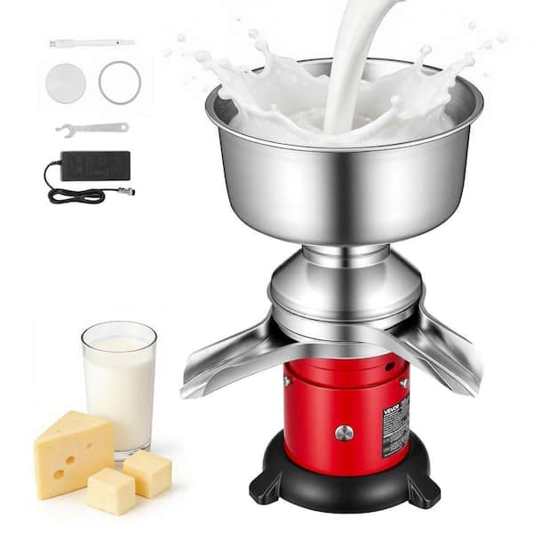 Electric Milk Cream Separator, 60L/H Output 10500RPM Milk Cream Centrifugal Separator, (40W, 100-240V), Milk Frother