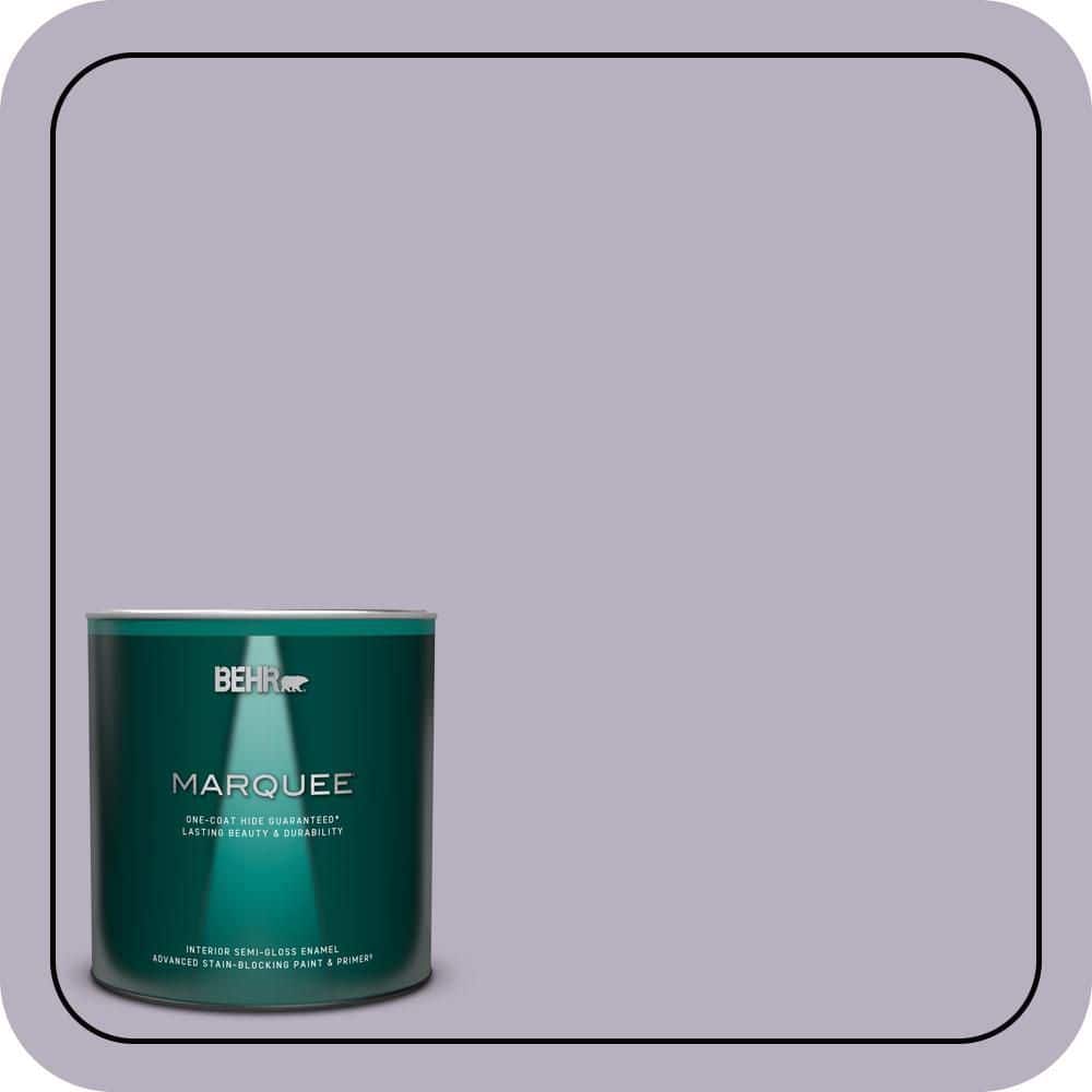 1 qt. #BIC-07 Virtuous Violet Semi-Gloss Enamel Interior Paint & Primer price history on PriceWatchPro