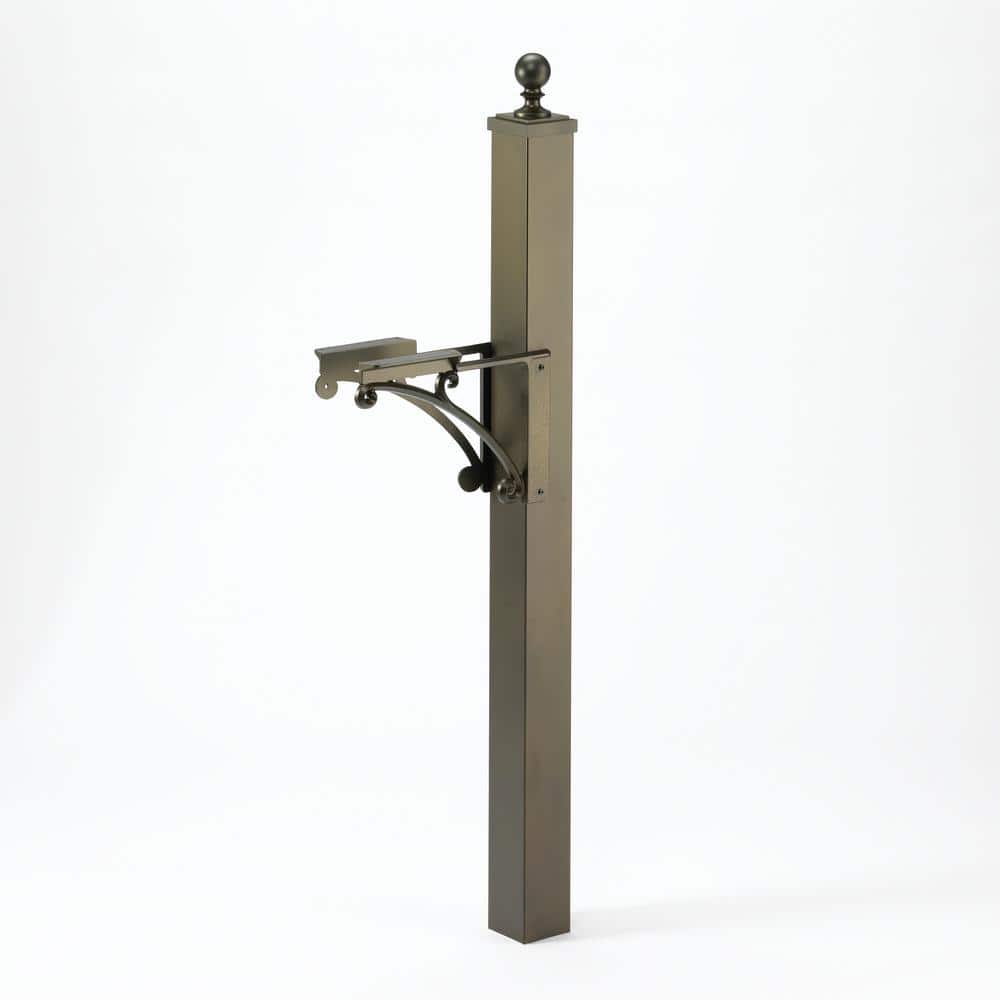 UPC 719455160039 product image for Deluxe Mailbox Post and Brackets in French Bronze | upcitemdb.com