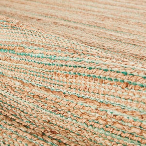 Natural Almond Buff 3 ft. x 4 ft. Stripe Area Rug