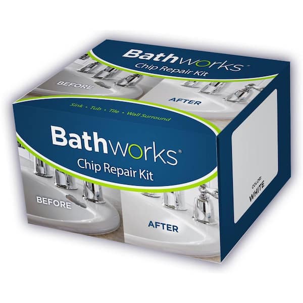 Bathworks 4 oz. Tub and Tile Chip Repair Kit in Bone