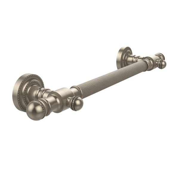 Allied Brass Dottingham Collection 32 in. x 2.375 in. Grab Bar Reeded in Antique Pewter