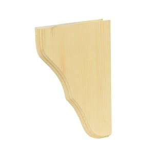 Wood Corbel (Common: 6 in. x 8 in.; Actual: 5.125 in. x 7.125 in.)
