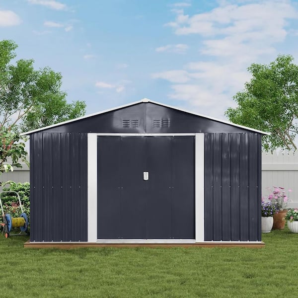 Tatayosi 11.2 ft. x 10.6 ft. Multi-Purpose Metal Outdoor Storage