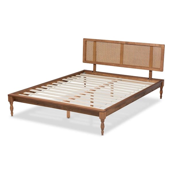 Baxton Studio Romy Ash walnut Full Platform Bed 159 98189819 HD