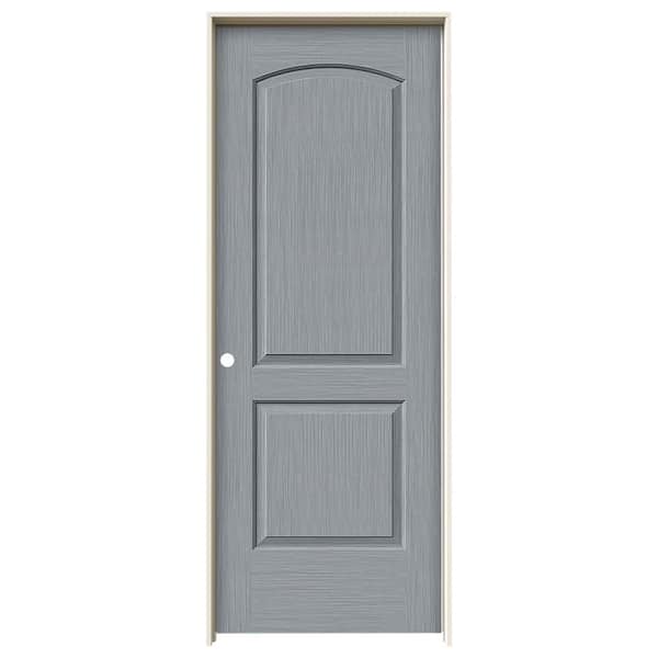 JELD-WEN 32 in. x 80 in. Continental Stone Stain Right-Hand Solid Core Molded Composite MDF Single Prehung Interior Door