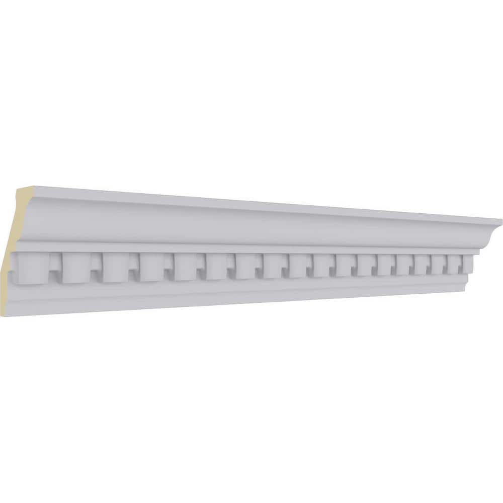 Primed Polyurethane Dentil Crown Moulding 94.5" Length