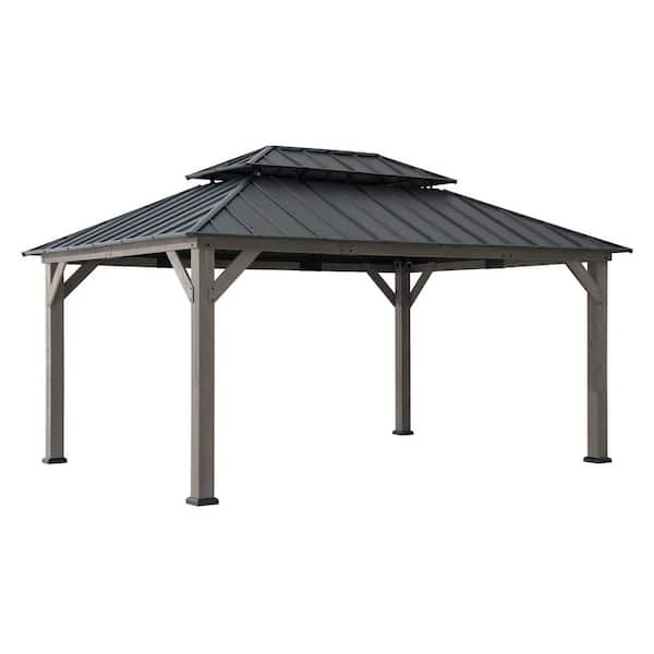 Sunjoy Outdoor Patio Hardtop Gazebo - Thumbnail 2