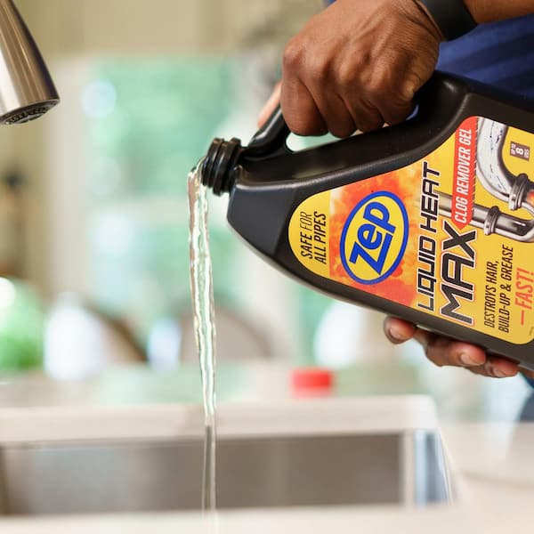 ZEP Liquid Heat Max Clog Remover Gel-128 oz. ZULHM128 - The Home Depot