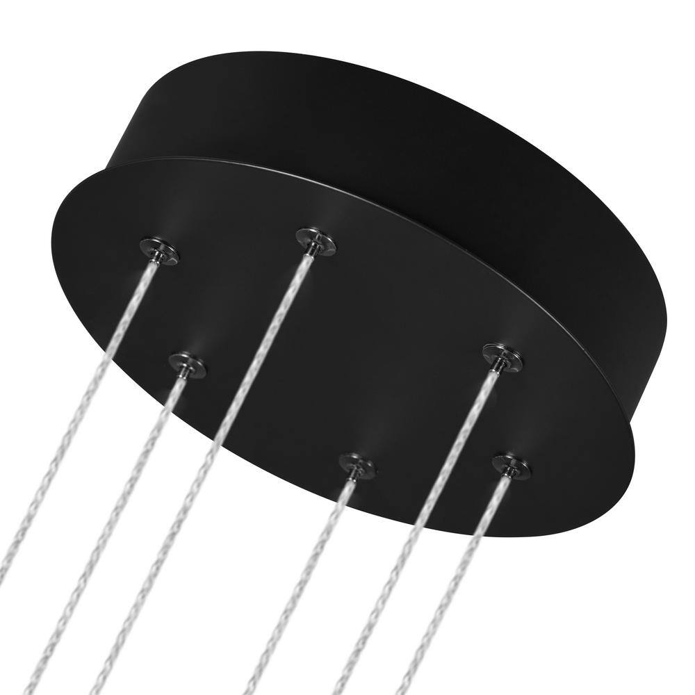 Sirius 40" Black Aluminum LED Pendant Light