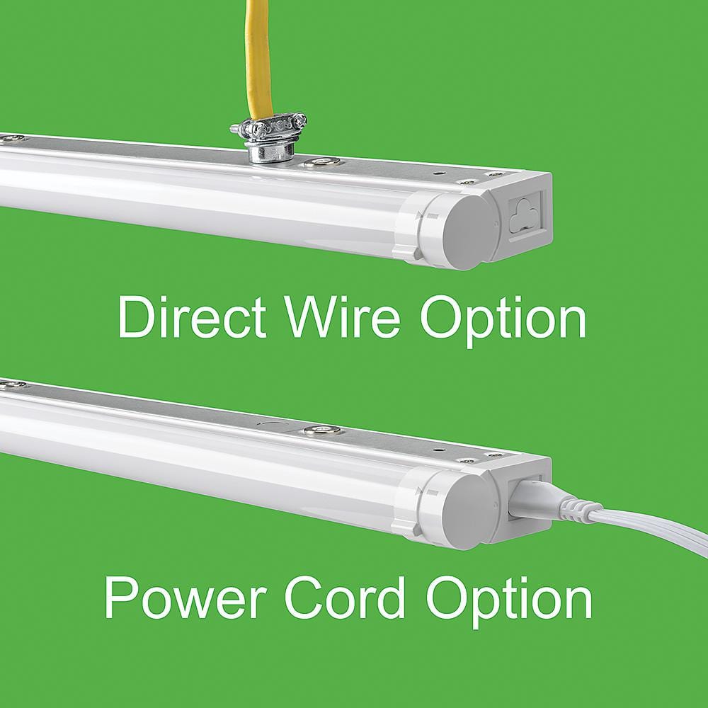 32 Inch White Adjustable Under Cabinet Light with Dim-To-Warm