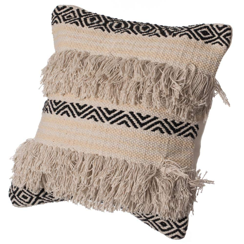 SYlive Moroccan Modern Handmade Throw Pillow Covers Boho Tufted Cushion  Pillow Cover for Sofa Bed Couch Decoration