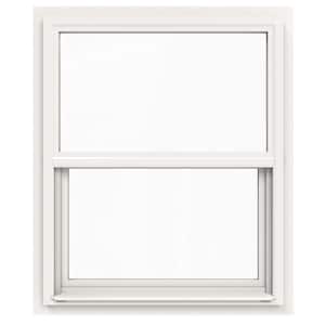 30 in. x 36 in. V-4500 Series White Single-Hung Vinyl Window with Fiberglass Mesh Screen