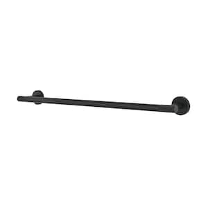 Avallon 24 in. Wall Mounted Towel Bar in Matte Black