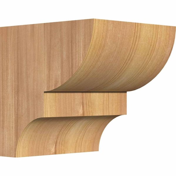 Ekena Millwork 5-1/2 in. x 6 in. x 6 in. Western Red Cedar Ridgewood Smooth Corbel