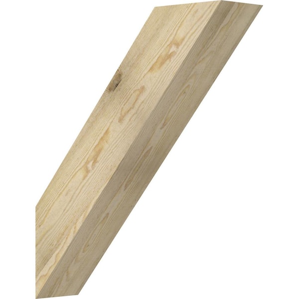 Ekena Millwork 6"W x 24"D x 28"H Traditional Rough Sawn Knee Brace, Douglas Fir