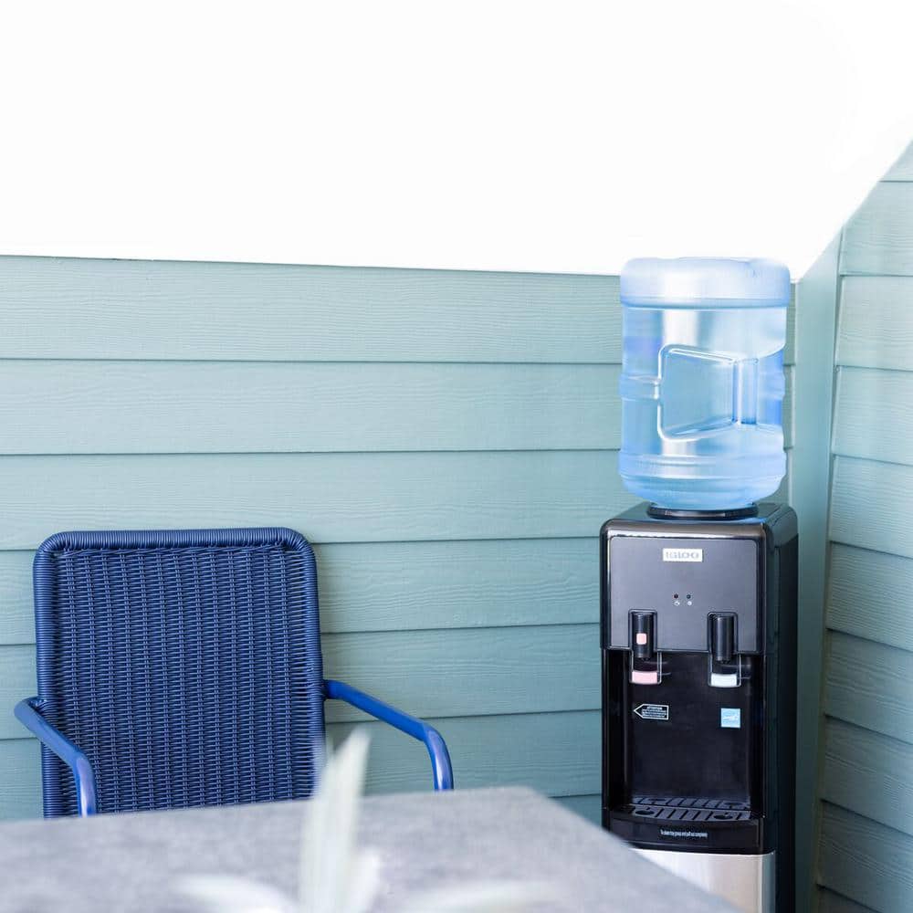 Igloo Black Stainless Steel Hot and Cold Water Dispenser