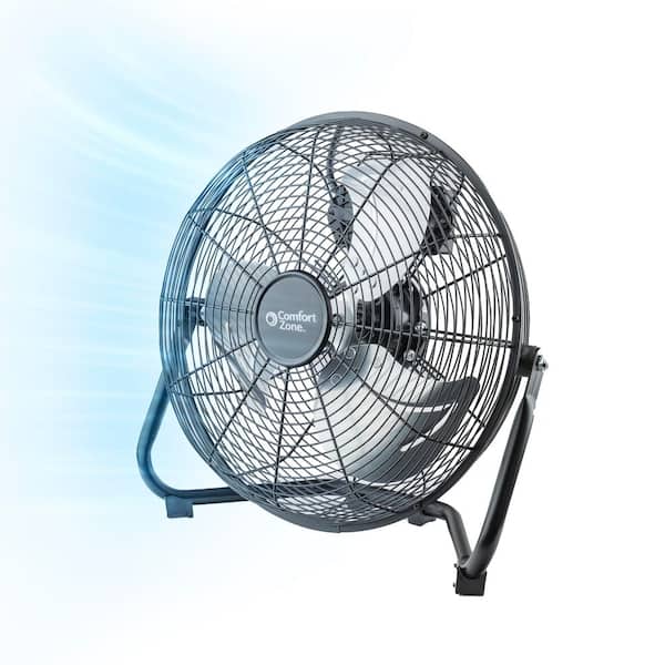 14 in. 3-Speed Floor Fan with 180-Degree Adjustable Tilt