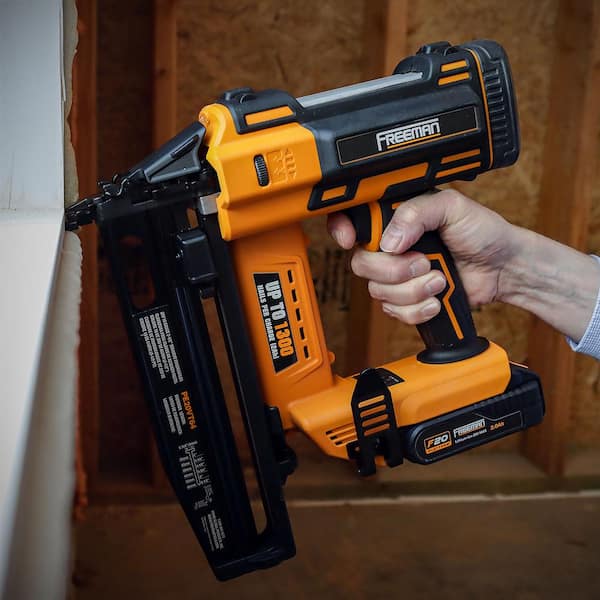 Freeman 20-Volt Cordless 16-Gauge 2-1/2 in. Straight Finish Nailer