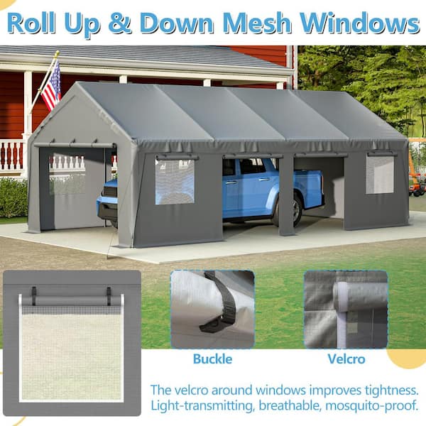 Reviews for Thanaddo 13 ft. x 25 ft. Outdoor Gray Roof
