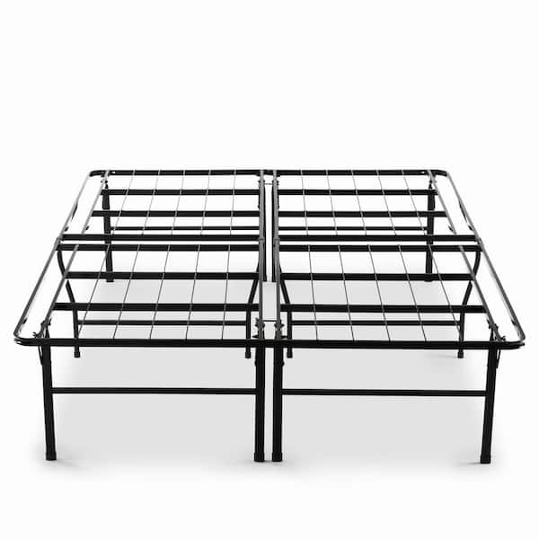 Zinus Smartbase Heavy Duty California King Metal Bed Frame Hd Sb13 18ck The Home Depot