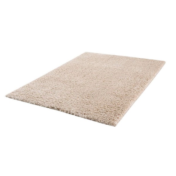 6 X 9 Cream White Solid Color Washable Area Rug for Bedroom