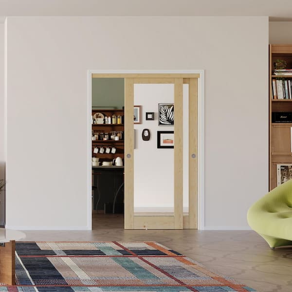 TENONER 60in x 80in, Light Brown, Solid Pine Wood, Double Full