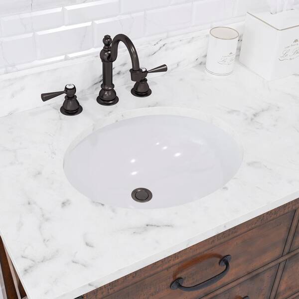 Style Selections 22-in x 24.4-in 1-Basin White Freestanding