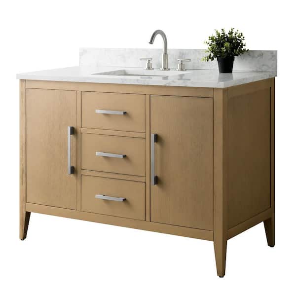 w#bdq♡ Vanity Art 48 in. W x 22 in. D x 34 in. H Single-Sink Bath
