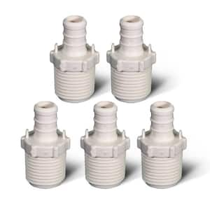 1 in. x 1 in. Plastic PEX Poly Alloy Adapter Pex x MPT Barb Pipe Fitting (5-Pack)