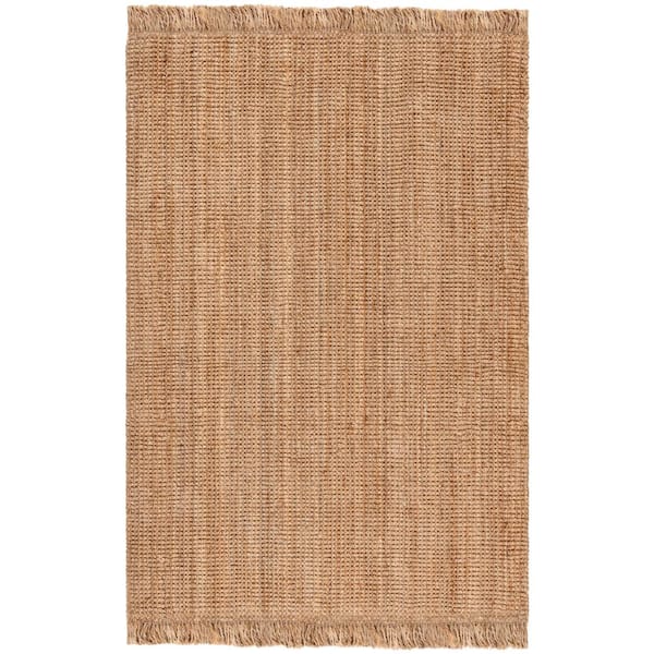 SAFAVIEH Natural Fiber Beige 4 ft. x 6 ft. Solid Area Rug