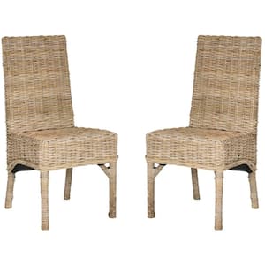 Beacon Beige/Off-White Rattan Side Chair (Set of 2)