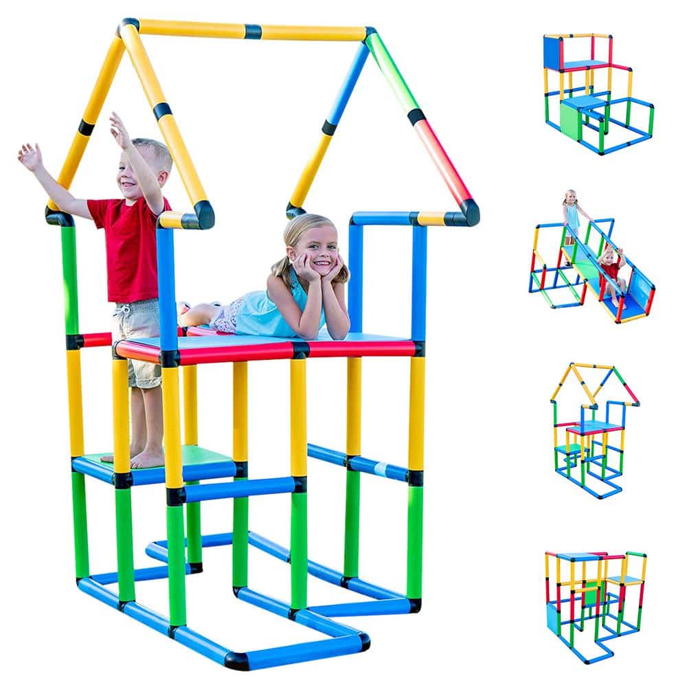 Fort Building Kit for Kids, 135 Pieces Fort Building Kit, Children Tent  Fort Indoor & Outdoor, Educational Fort Construction Toys for 4 5 6 7 8 9  10