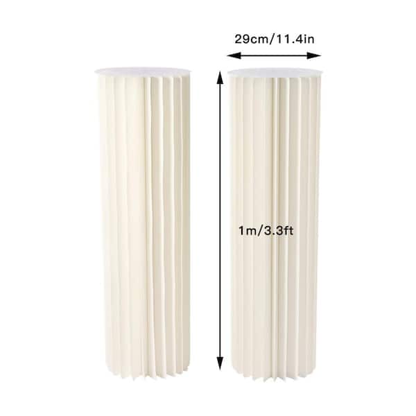 Foam Strip Flower Arrangement-Cylindrical White Sticks Round