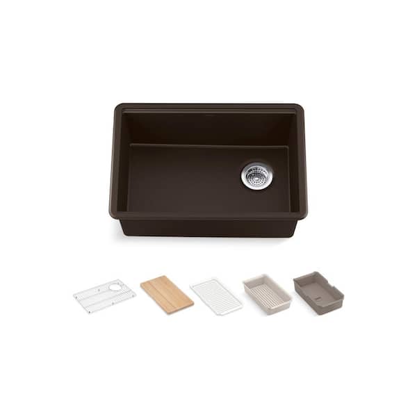 Billings 27 in. Undermount Single-Bowl Workstation Kitchen Sink