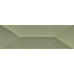 LuxeCraft Chronos 4-1/4 in. x 12-7/8 in. Glazed Ceramic Wave Crest Wall Tile (8.36 sq. ft./Case)