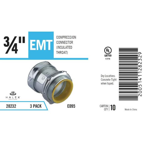 Halex Electrical Metallic Tube (EMT) Compression Connectors