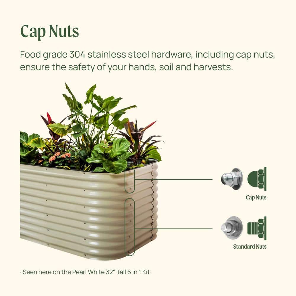 Sky Blue Extra Tall Modular Metal Raised Garden Bed