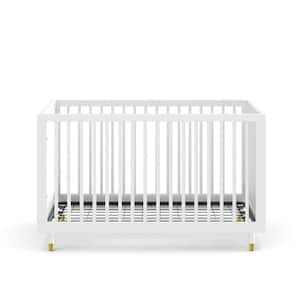 Aviary 3-in-1 Convertible Crib with Adjustable Mattress Height, White