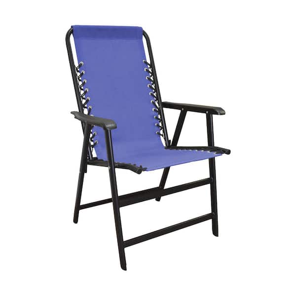 Caravan Sports Suspension Blue Metal Patio Chair