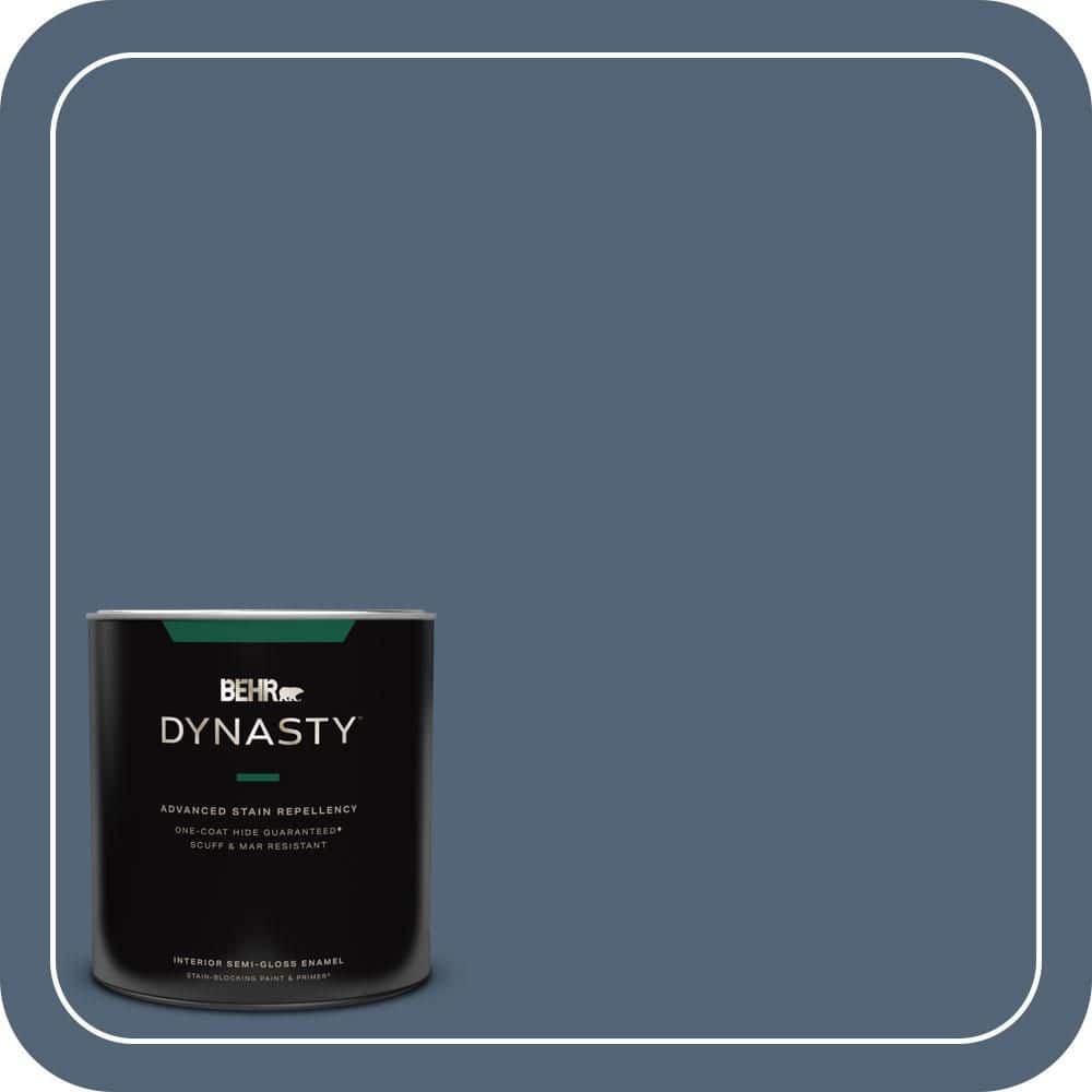 1 qt. #570F-6 Mood Indigo Semi-Gloss Enamel Interior Stain-Blocking Paint and Primer price history on PriceWatchPro