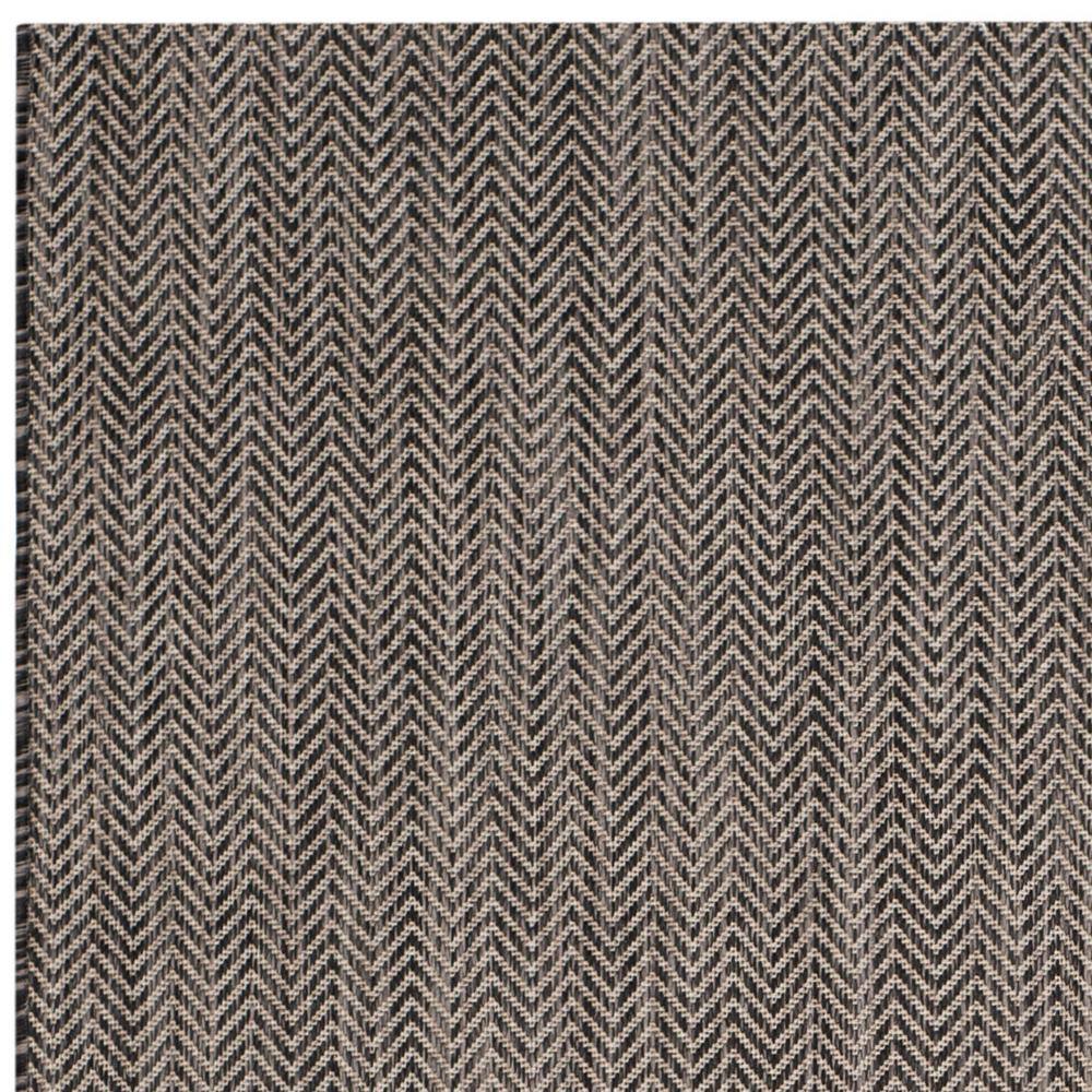 Safavieh Courtyard Black and Beige Rectangular Area Rug
