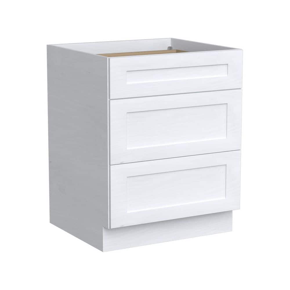 15-in W x 21-in D x 34.5-in H in White Plywood Ready to Assemble Floor Drawer Base Bathroom Cabinet price history on PriceWatchPro