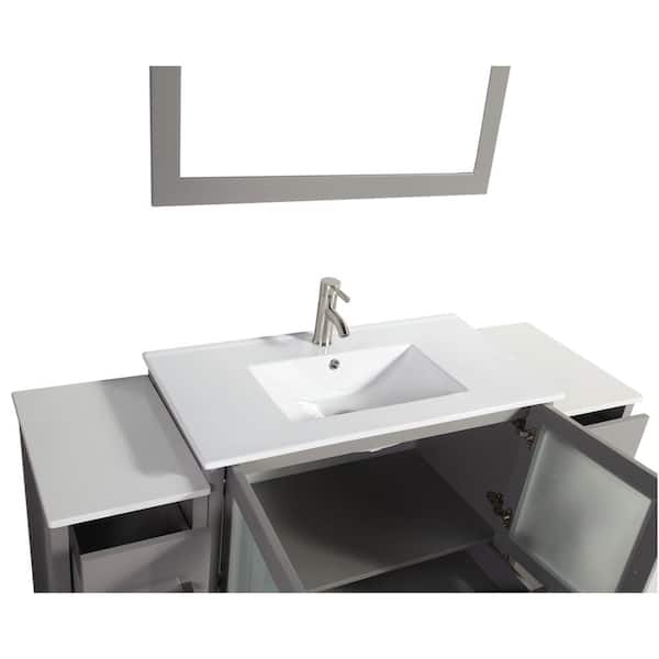 Vanity Art Brescia 60 In W X 18 D, 60 Bathroom Vanity Top With Single Sink