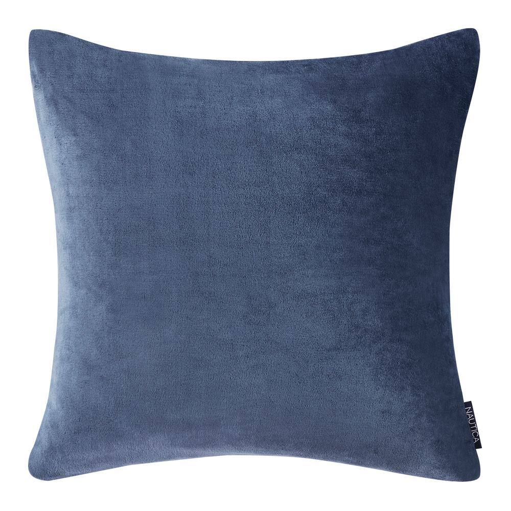 Navy Ultra Soft Plush Euro Sham with Zipper Closure