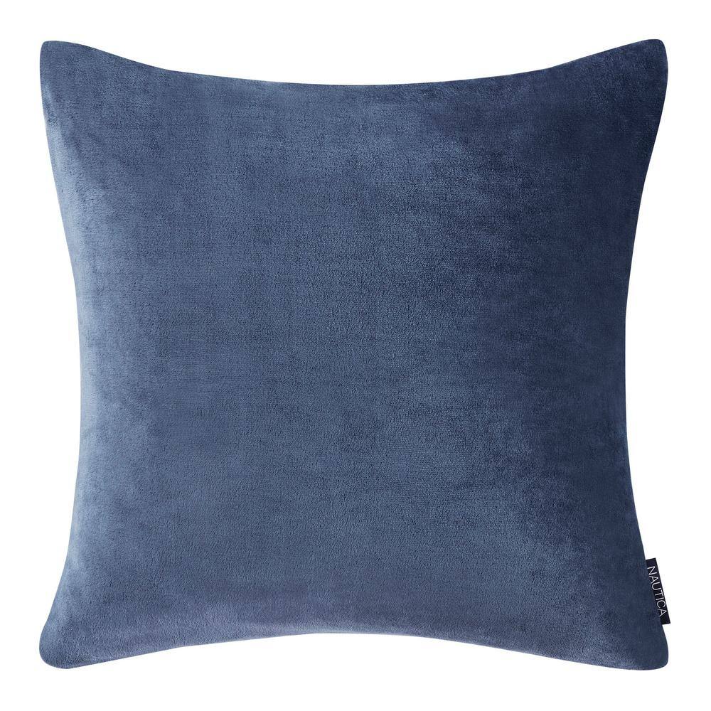 Euro 26''x26'' Textured Chambray Cotton Decorative Throw Pillow