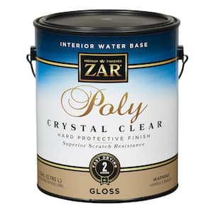 1 gal. Clear Gloss Water-Based Interior Polyurethane - Crystal Clear