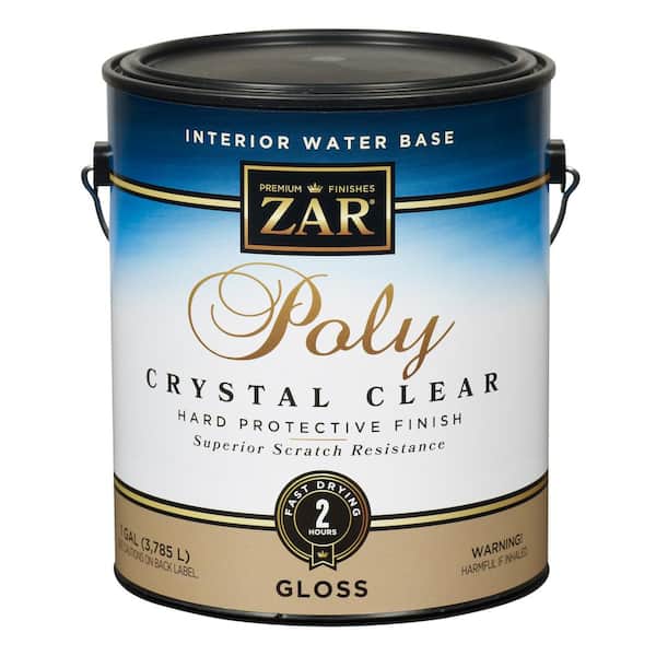 ZAR 1 gal. Clear Gloss Water-Based Interior Polyurethane - Crystal Clear