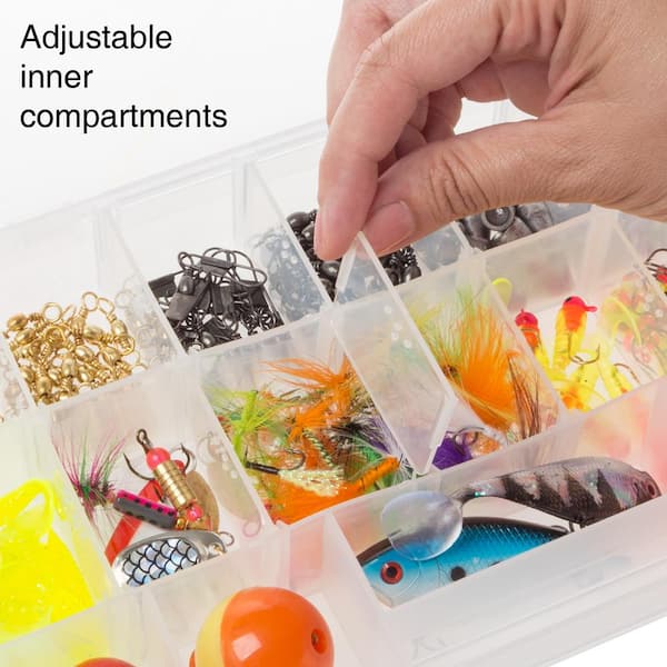 289Pcs Fishing Tackle Box Kit with Storage Case for Beginners